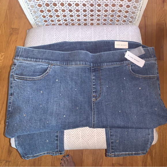 NWT Sparkle Jeggings Lane Bryant jeans NEW 24 - Picture 8 of 12